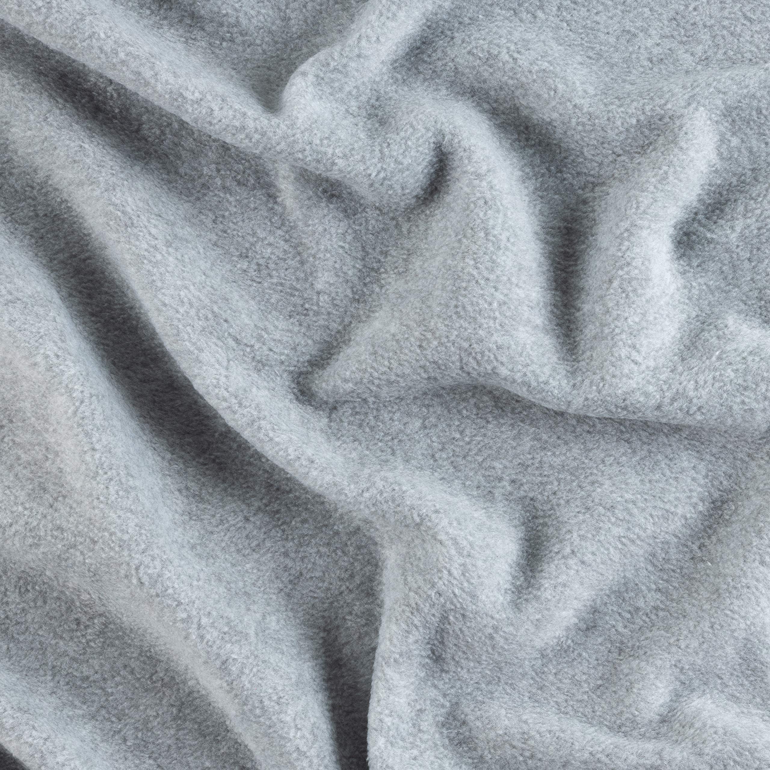 Anti Pill Fleece Solids Heather Grey, Fabric by the Yard - Image 4