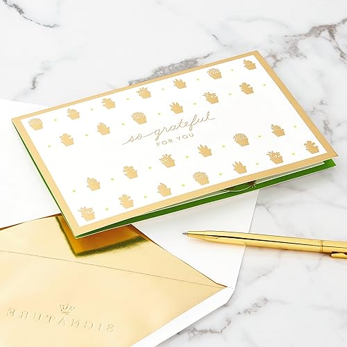 Miniatura 6 de Hallmark Signature Paper Wonder - Tarjeta de agradecimiento emergente, suculentas, tarjeta del día de enfermeras, agradecimiento al profesor, regalo