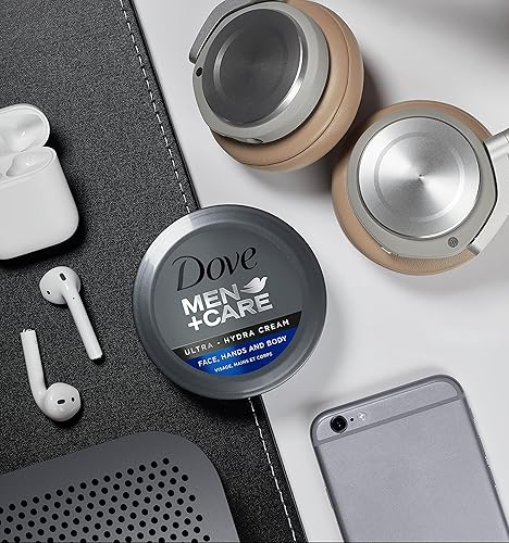 Miniatura 6 de Dove Men+Care Ultra Hydra Cream, cuidado de cara, manos y cuerpo, todo tipo de piel, paquete de 4 unidades de 2.53 onzas cada uno