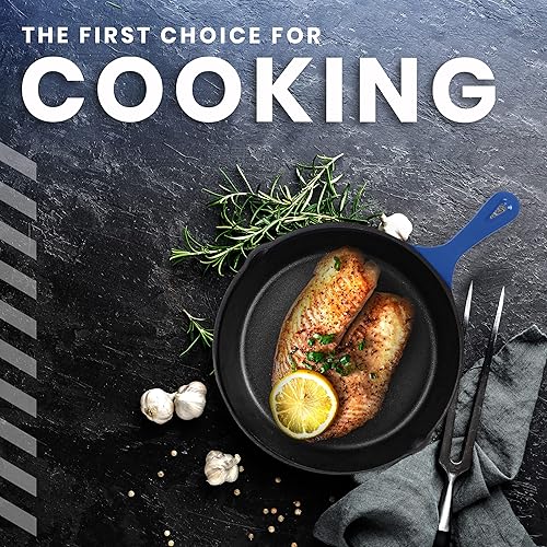 Miniatura 107 de Utopia Kitchen Sartén de hierro fundido de 6.5 pulgadas, sartén de hierro fundido, sartén pre-sazonada, utensilios de cocina seguros