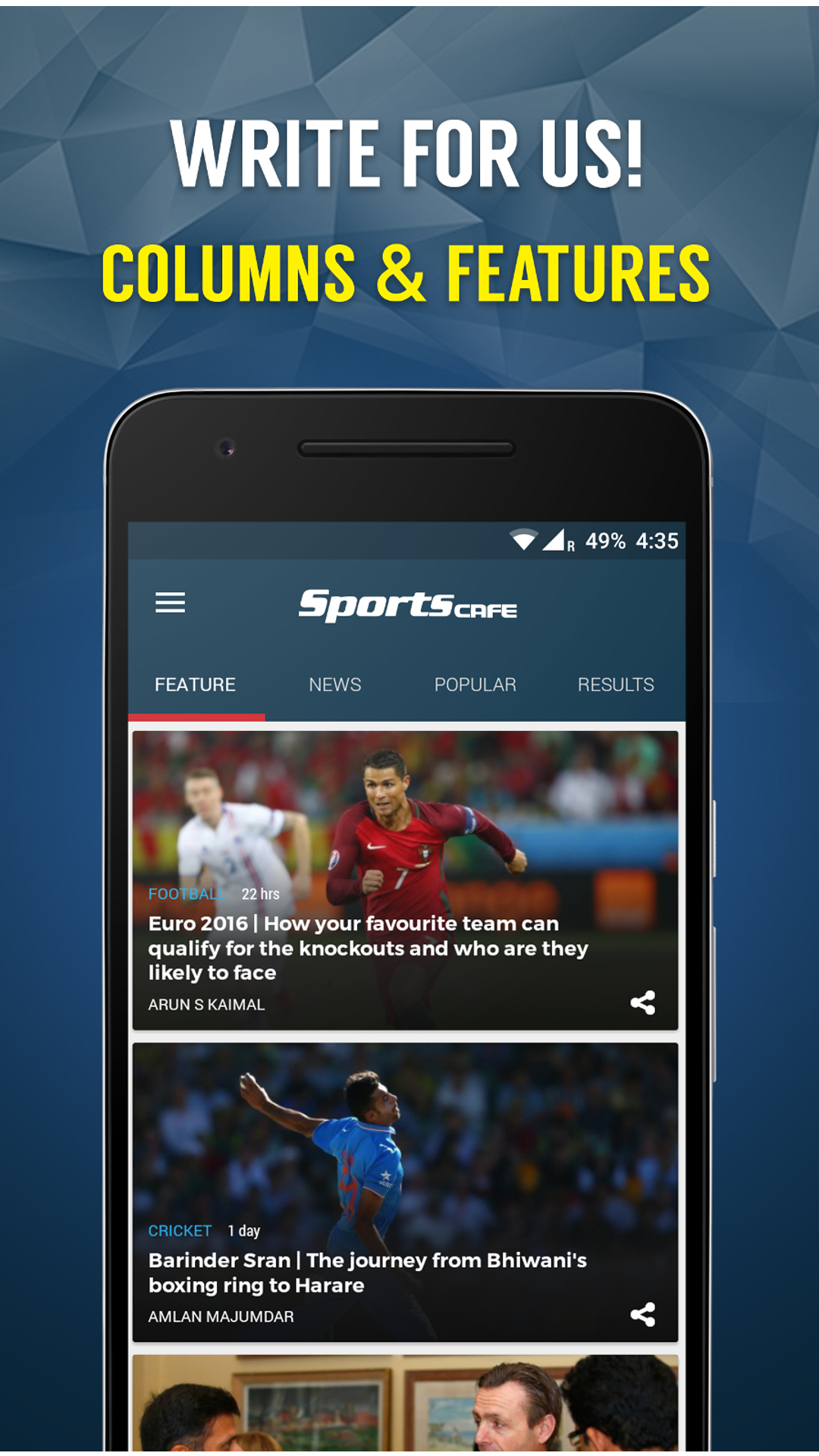 SportsCafe Live Sports NewsAmazon.frAppstore for Android