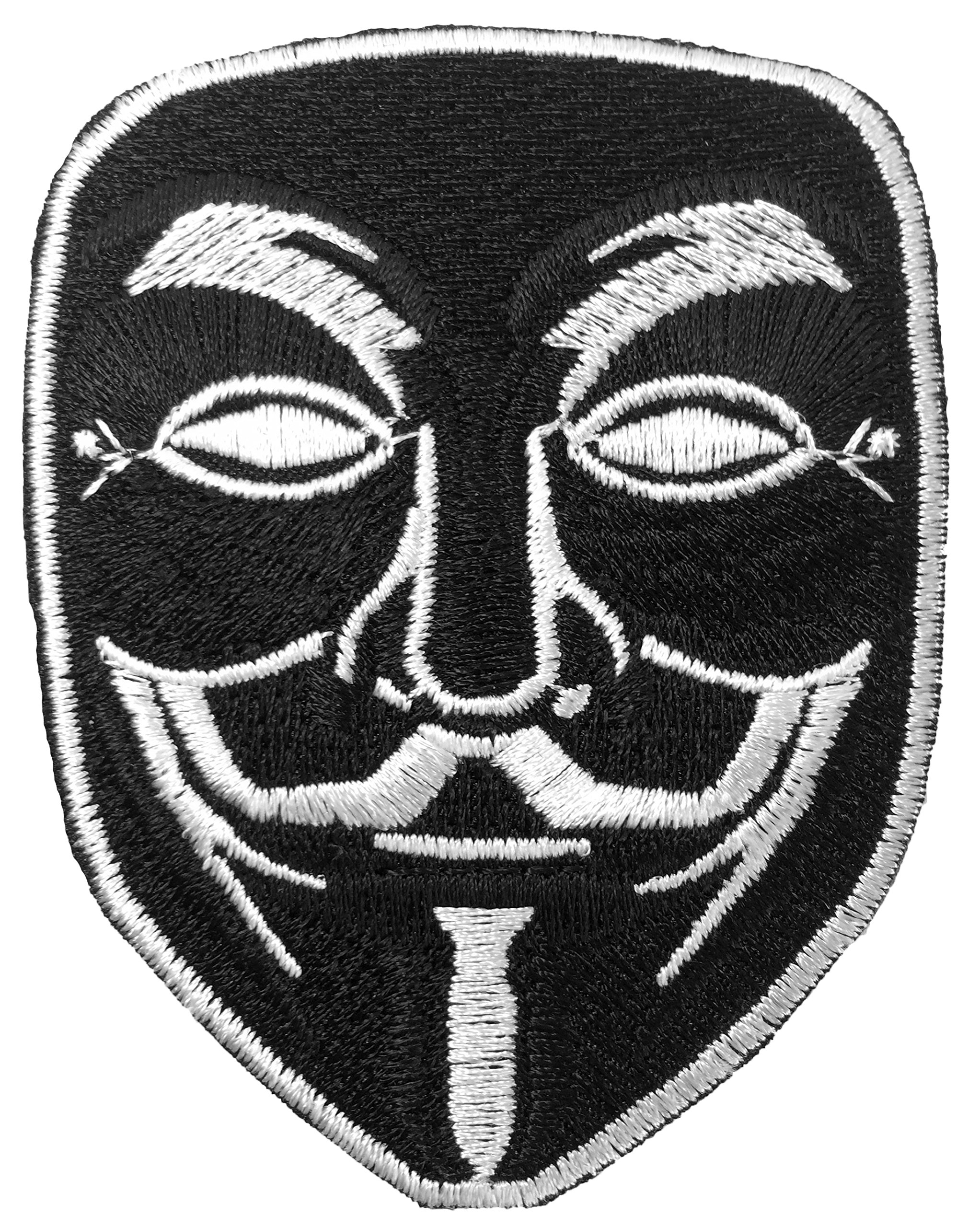 Ranger Return Anonymous Mask Sew on Iron on Embroidered Applique Patch - Black (GUYF-Black)