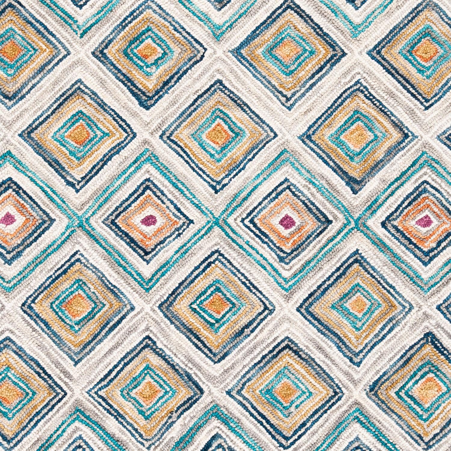 SAFAVIEH Aspen Collection Runner Rug - 2'3" x 7', Green & Red, Handmade Boho Wool, Ideal for High Traffic Areas in Living Room, Bedroom (APN812Y)
