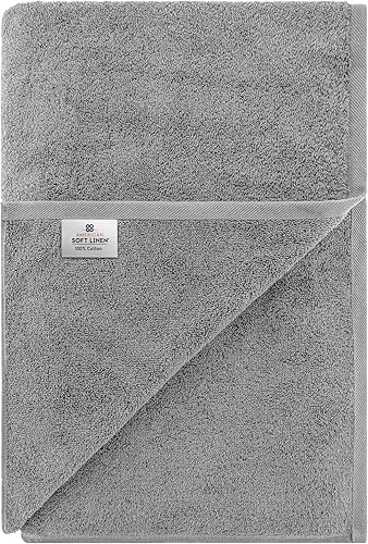 Miniatura 207 de American Soft Linen - Juego de 4 toallas de baño, 100% de algodón turco de 27 x 54 pulgadas, toallas de baño extragrandes, toallas para ducha