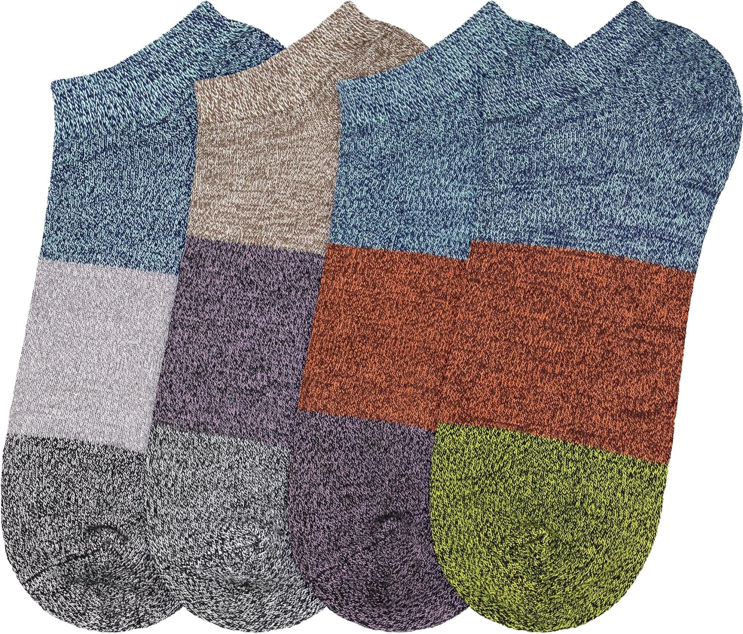 Women's Rayon from Bamboo Fiber Colored Sports Superior Wicking Athletic Ankle Socks - 4 Pair Value Pack - Image 3