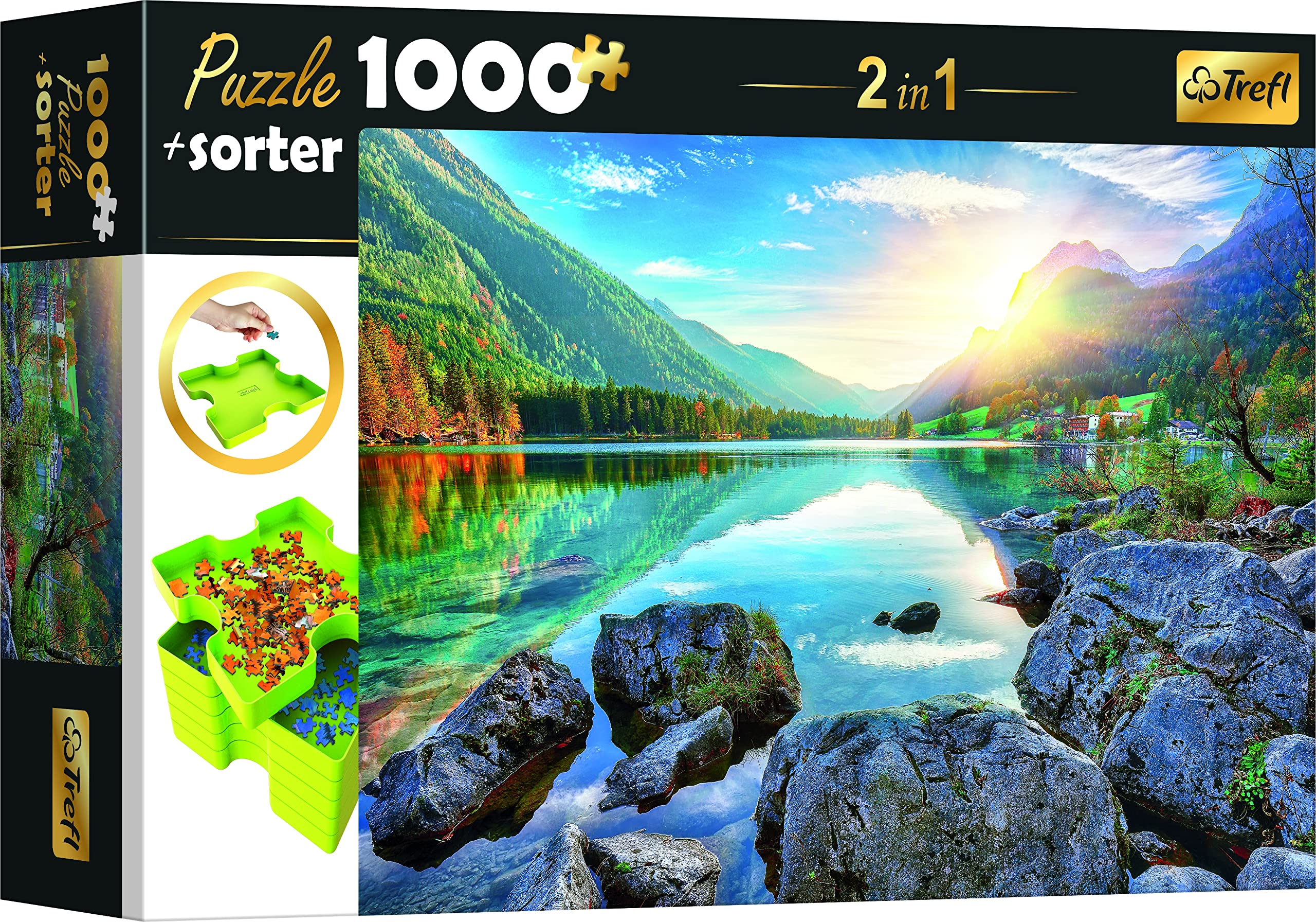 Trefl, Puzzle, Atardecer en Santorini, Grecia, de 1000 Piezas, Isla Griega, Vista a la Bonita Ciudad, Rompecabezas DIY, Pasatiempo Creativo, Regalo — view 18