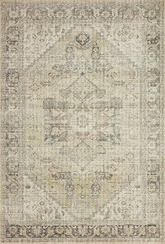 Loloi Skye Natural/Sand 2'-6 x 10'-0 Runner Rug | SKY-13 Printed Approx. 3x10 Beige Hallway Entryway Kitchen, Timeless, Classic, Textured, Old-World, Runner Rug