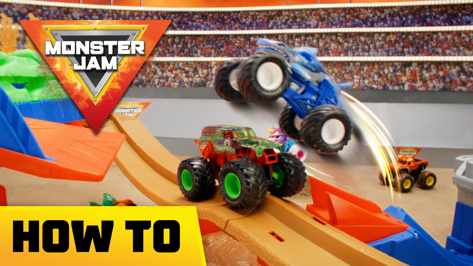Amazon.com: Monster Jam, Supercharge Speedway Playset
