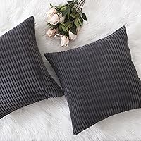 Vista 75 de Home Brilliant Fundas de Almohada Decorativas Blancas de 16x16, Juego de 2, Fundas de Almohada Decorativas de Acento, Funda de Almohada