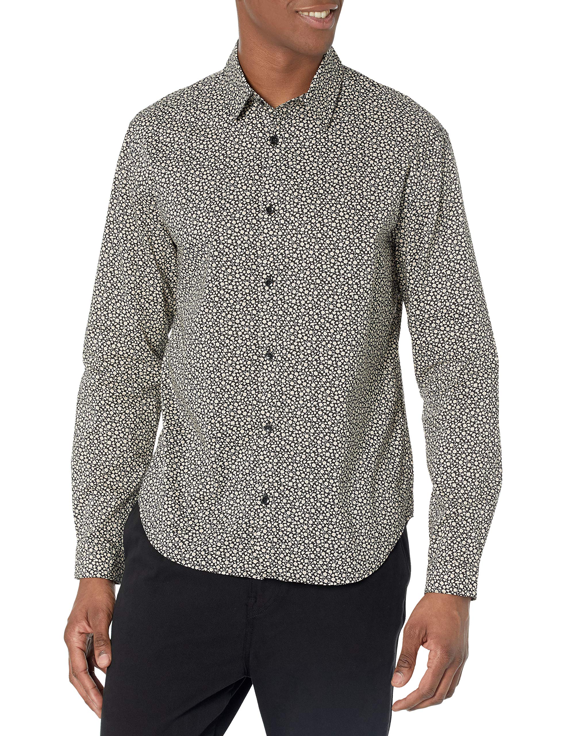 The KooplesMen's Men's Cotton shirt with motif Button Down Shirt