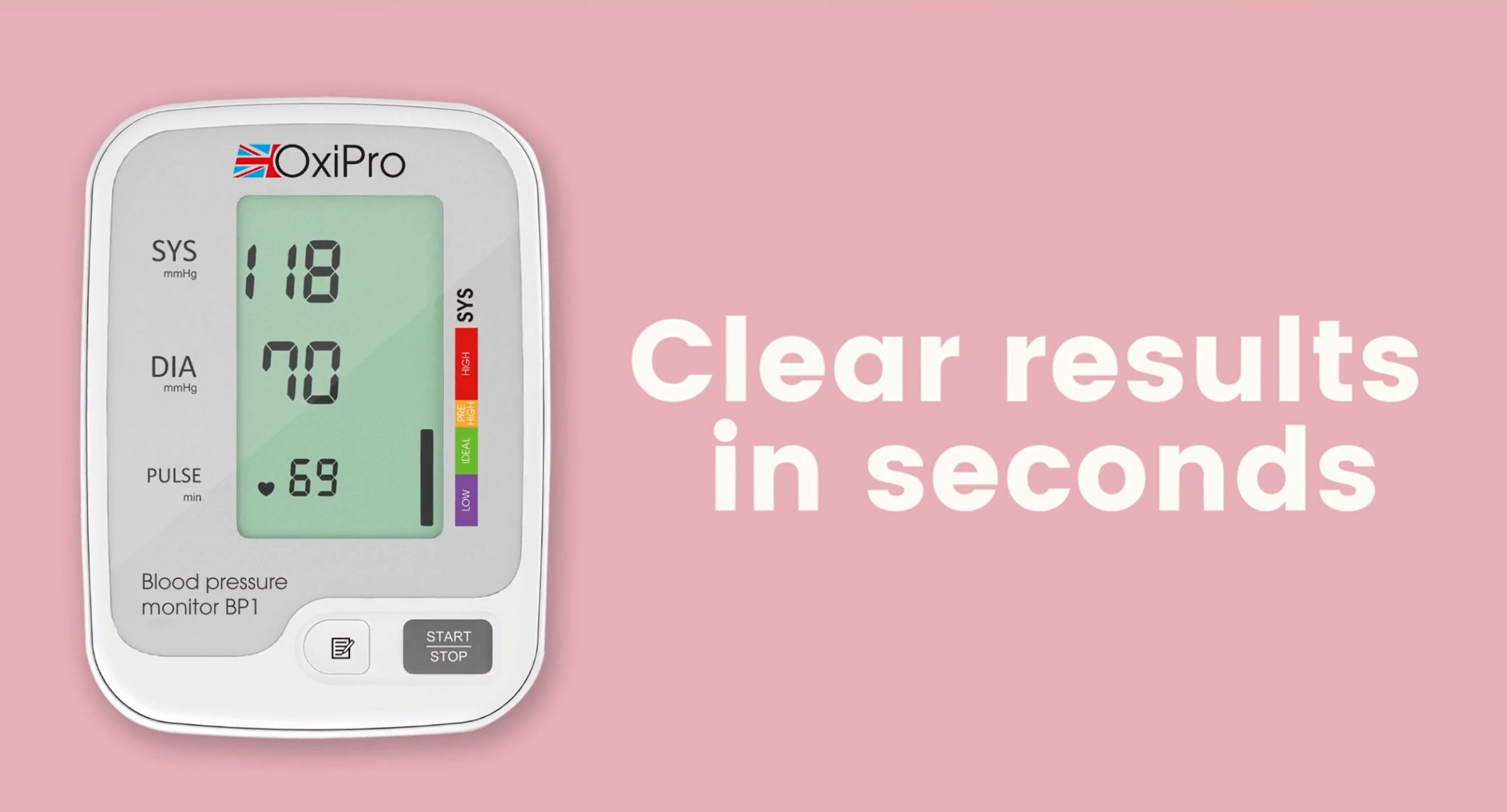 OxiPro BP1 Blood Pressure Monitor Quick Overview
