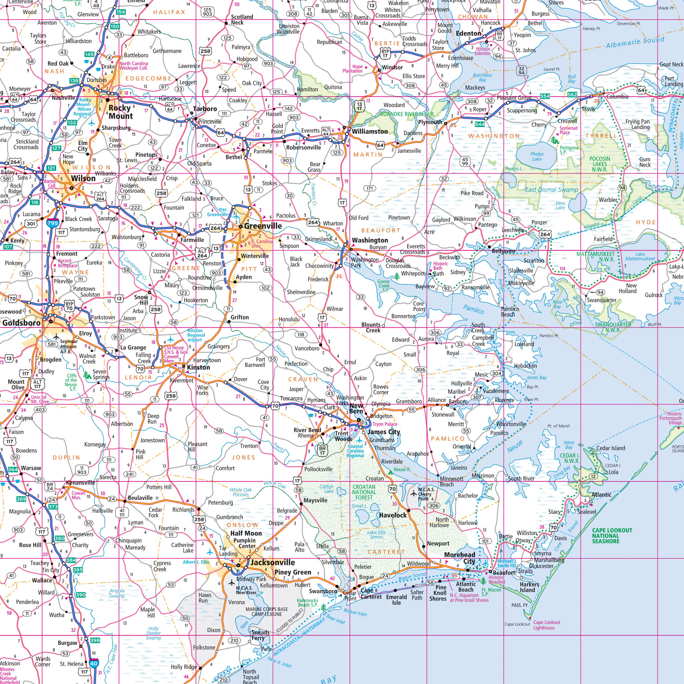 Rand McNally Easy to Read: North Carolina State Folded Map - Image 5