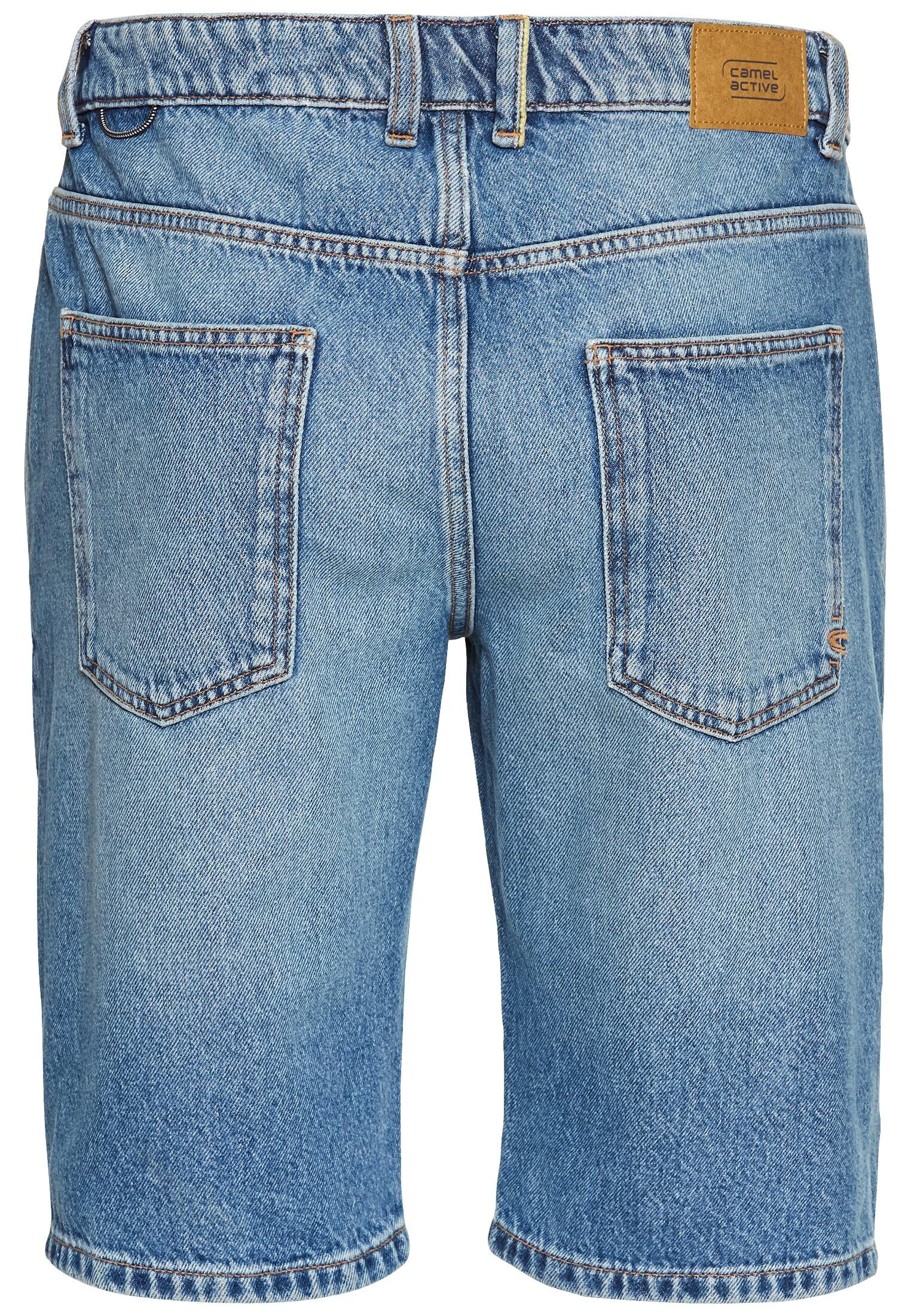 camel active Herren 5-Pocket Denim Shorts aus Baumwolle