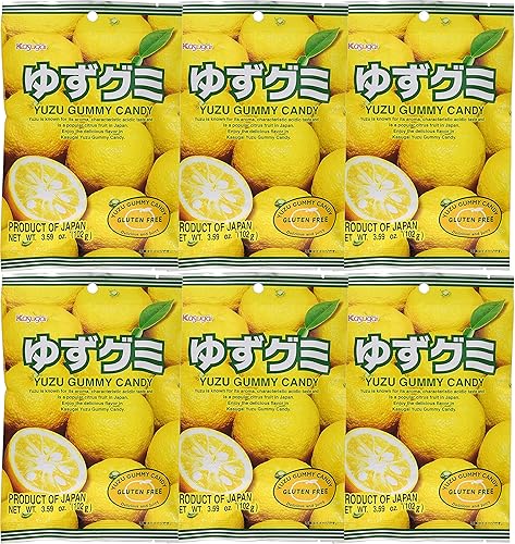 Kasugai Yuzu Gummy Candy 3.59oz (paquete de 6)