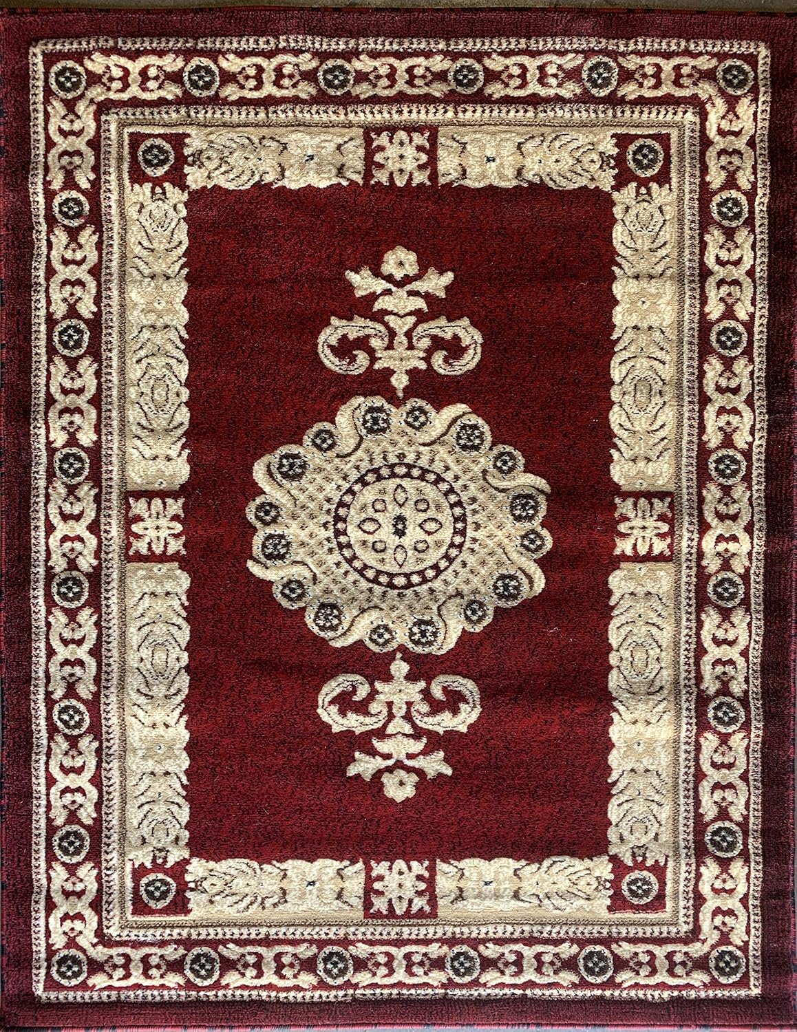 Americana Traditional Persian Area Rug Red Design 121 8 Feet X 10 Feet 6 Inch