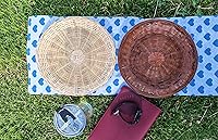 Vista 9 de Hecho a mano de bambú 10 pulgadas titular de la placa de papel para la fiesta casera diario comedor picnic pared decorar