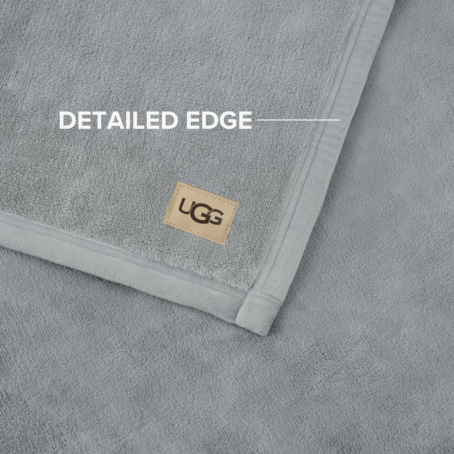 UGG Coco Plush Throw Blanket – Cozy Soft Fleece Heavy Blanket for Couch, Bed or Chair, Housewarming Gift for Women, Bedroom or Living Room Decor, Luxurious Winter Bedding Gifts for Women, Seal Gray - Image 6