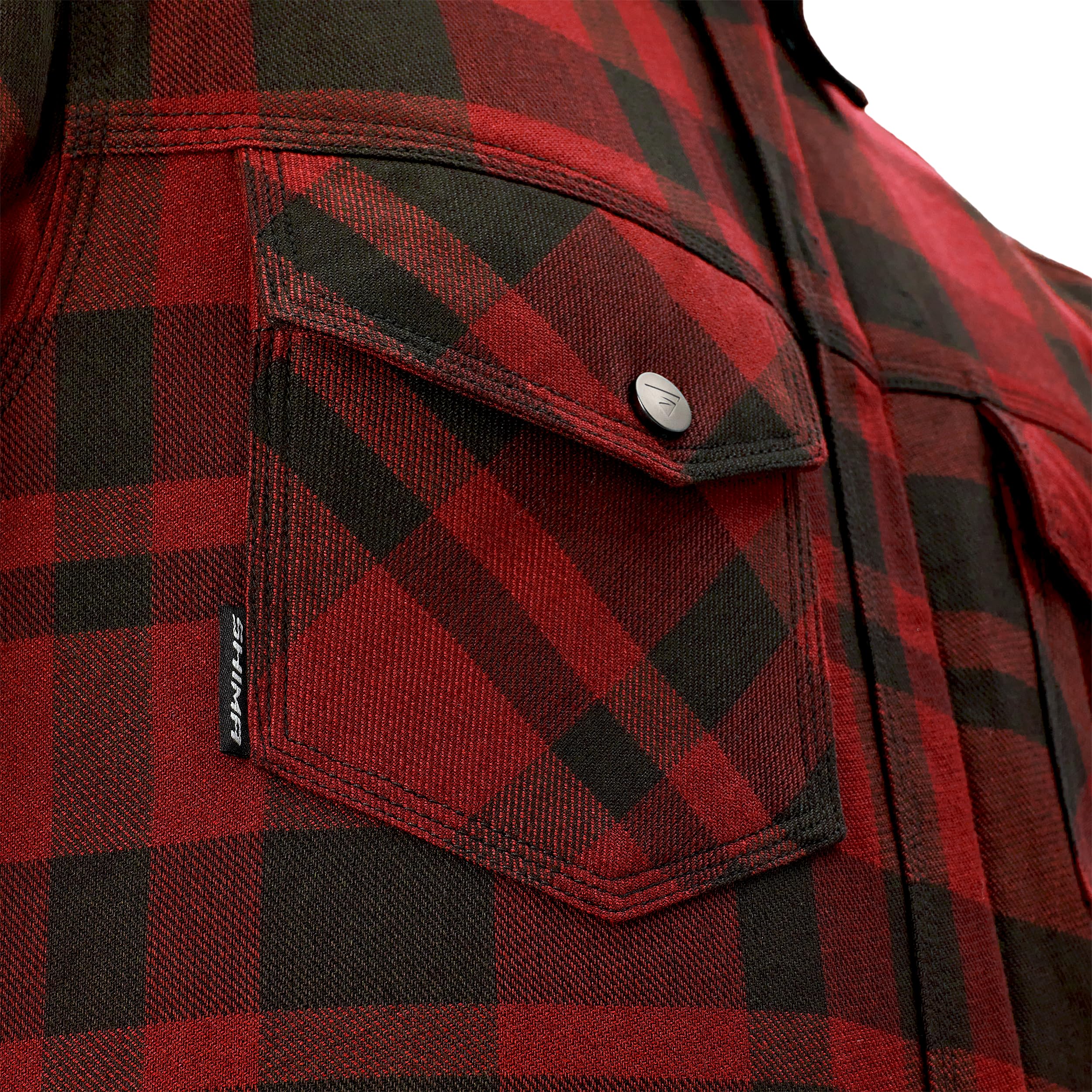 SHIMA RENEGADE 2 Camisa Moto Chaqueta Hombre Algodóncon FiberQL Aramida Protector