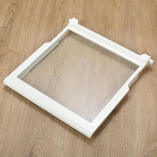 Miniatura 6 de HECASA AP6018409 W10276341 W10167066 Estante de vidrio para refrigerador compatible con Whirlpool Kenmore Sears Refrigerador Vidrio de plástico