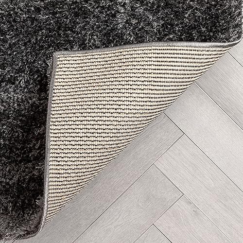 Miniatura 7 de Well Woven Aphollo - Alfombra de pasillo con textura 3D de triángulos negros, geométrica, gruesa, suave, 2 x 7 pies 3 pulgadas