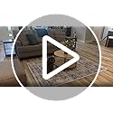Washable Living Room Area Rugs: 9'x12' Large Rug Stain Resistant Distressed Vintage Boho Rug Non Slip Low Pile Faux Wool Soft Area Rug for Indoor Kids Playroom Farmhouse Dining Room Office Bedroom