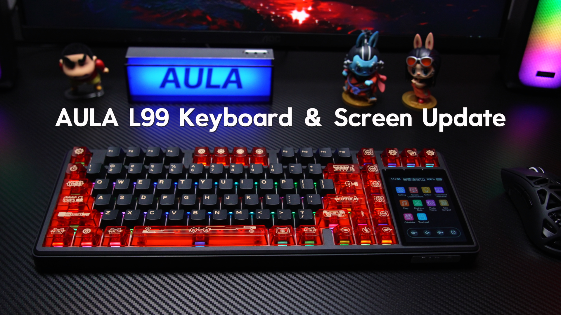 Amazon.com: Aula L99 Wireless Mechanical Keyboard with Smart Touch
