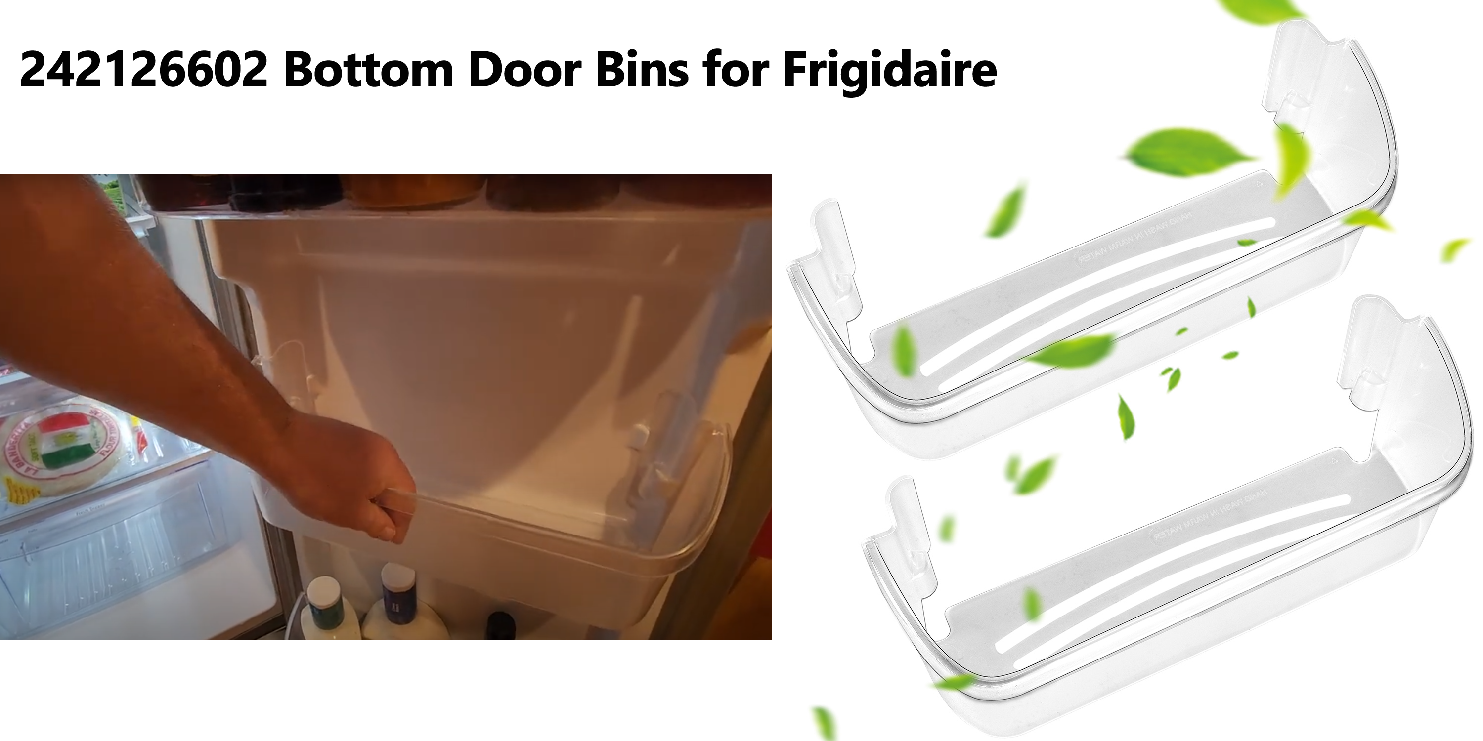 PartsBroz 242126602 Cestello Porta Per Frigorifero - Ricambio Per Frigidaire FFSS2615TS0, LFSS2612TF0 E Altri
