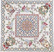 GIURI TESSUTI - TOVAGLIETTA Centrotavola quadrata in tessuto Gobelin Jacquard, Realizzata a mano in Italia (TOVAGLIETTA, TESTE DI MORO - MAIOLICHE)