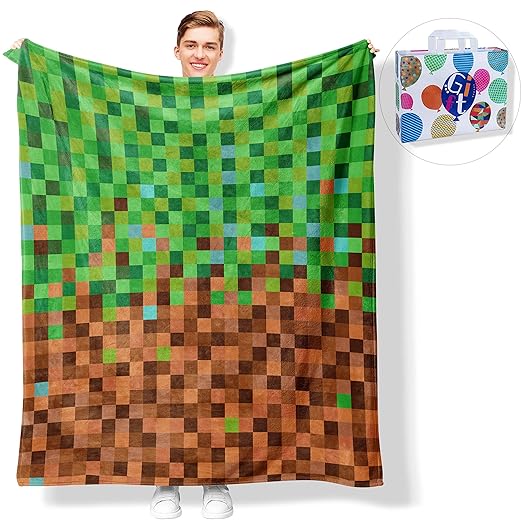 Checkered Throw Blanket,Green Checkered Holiday Throws for Couch Sofa Cabin Decor,Warm and Cozy for All Seasons 60x50inch