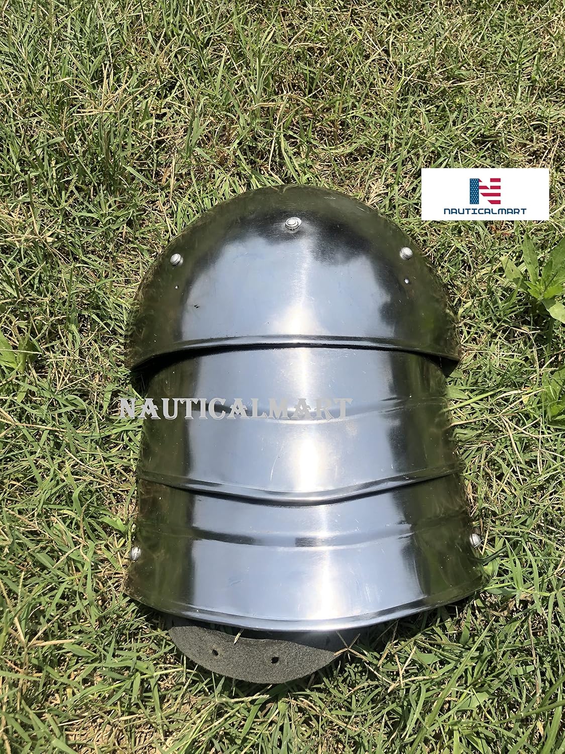 Medieval MERC Steel Pauldrons Shoulder Armour Silver One Size