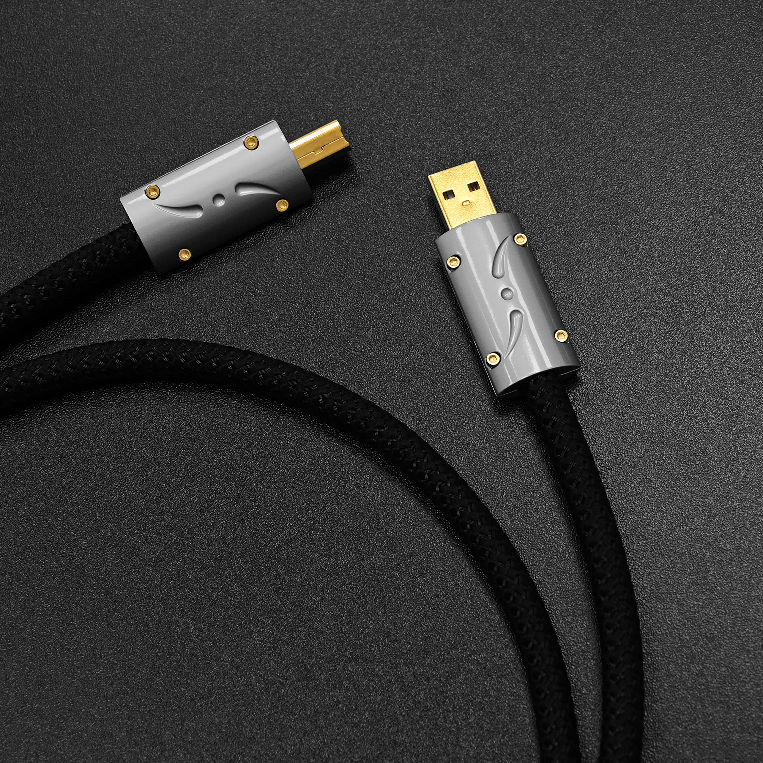 Viborg UC01 - Cavo USB in nylon intrecciato tipo A a tipo B, confezione da 1 4.9FT/1.5M