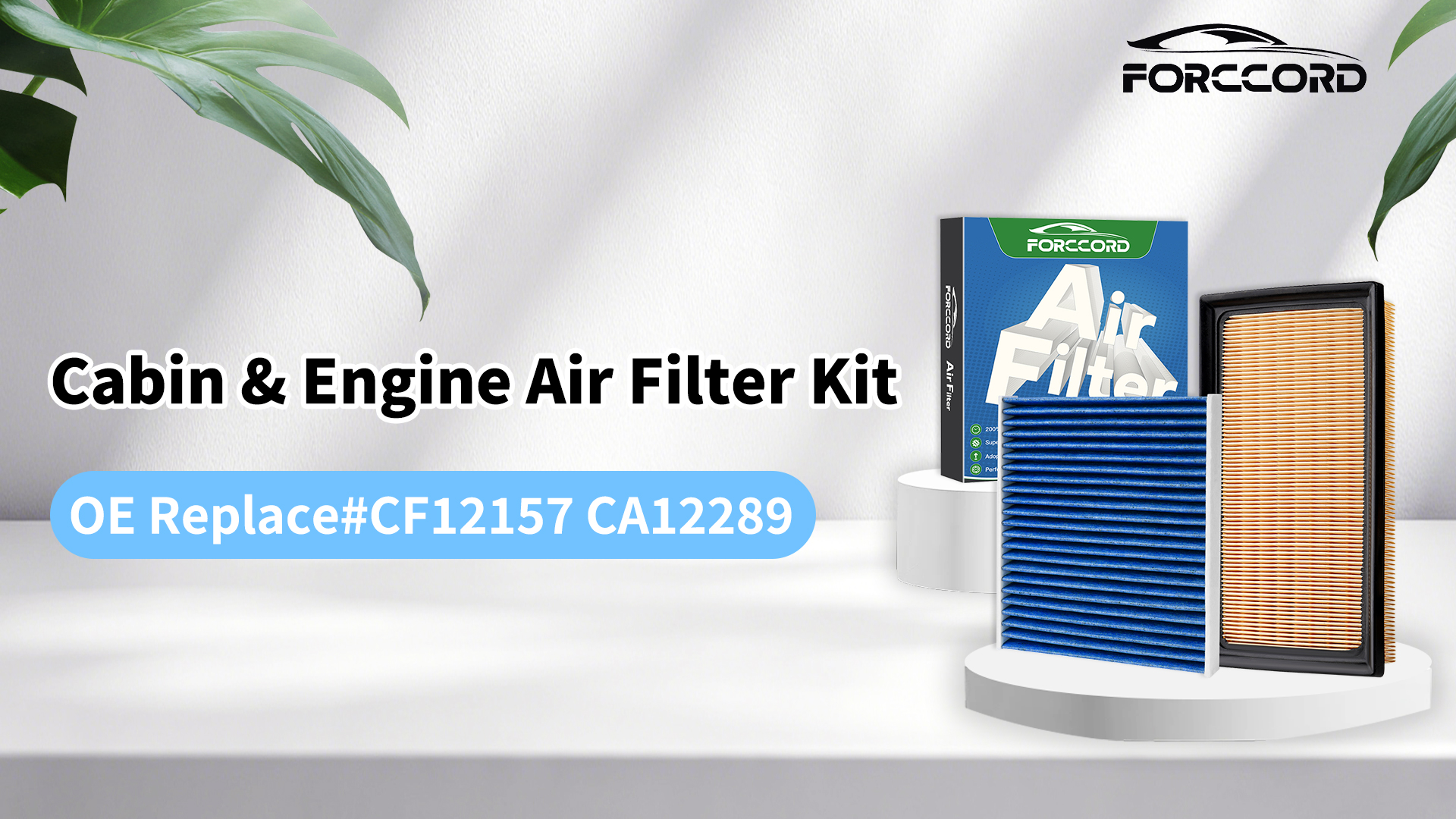 Image of Cabin & Engine Air Filter Fit for RAV4 Hybrid (2019-2025), Camry Hybrid (2018-2025 2026), Highlander Hybrid (2020-2025), Sienna Venza (2021-2025), RAV4 Prime (2021-24) Replace#CF12157 CA12289