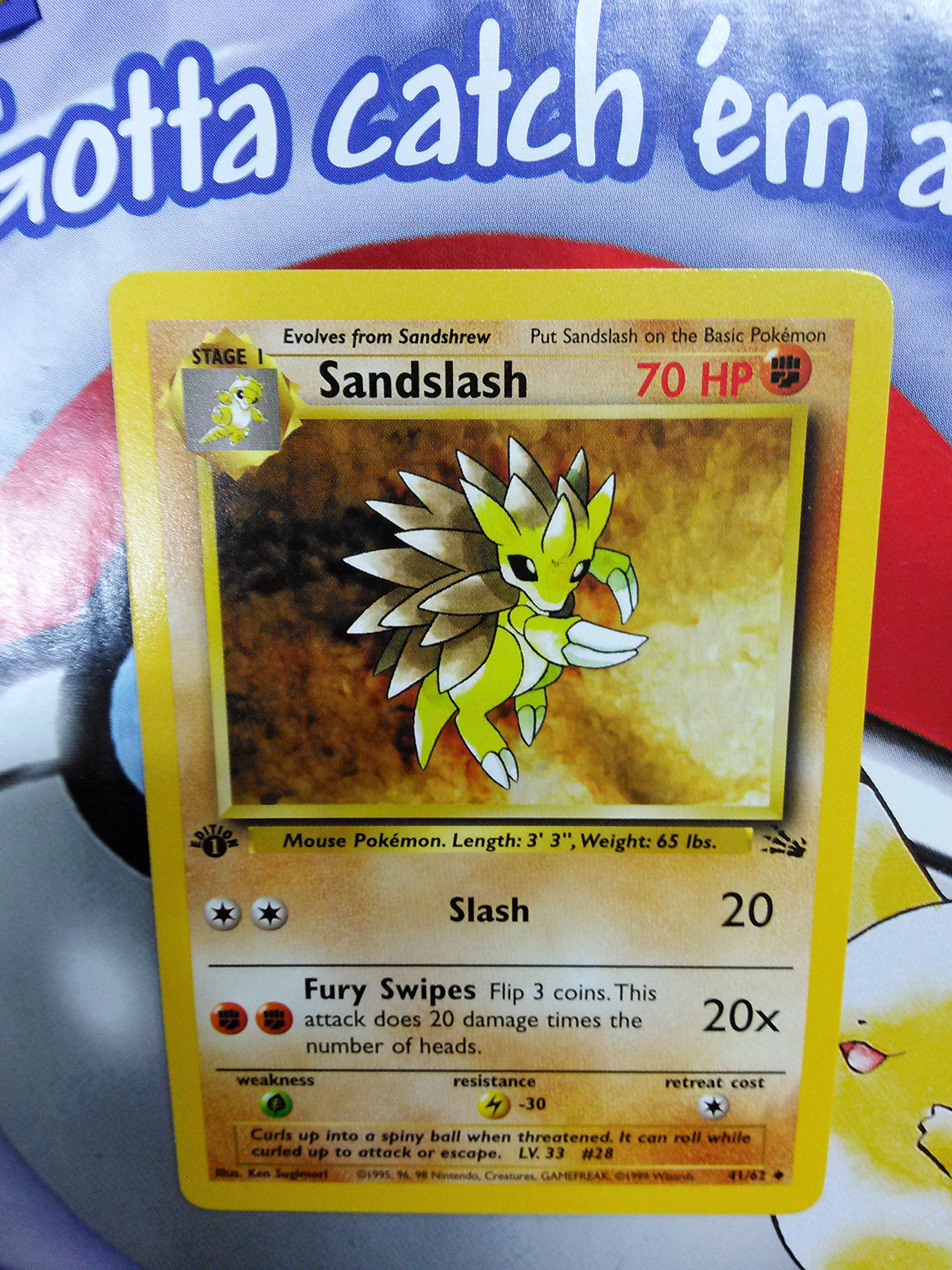 Sandslash Pokemon Card