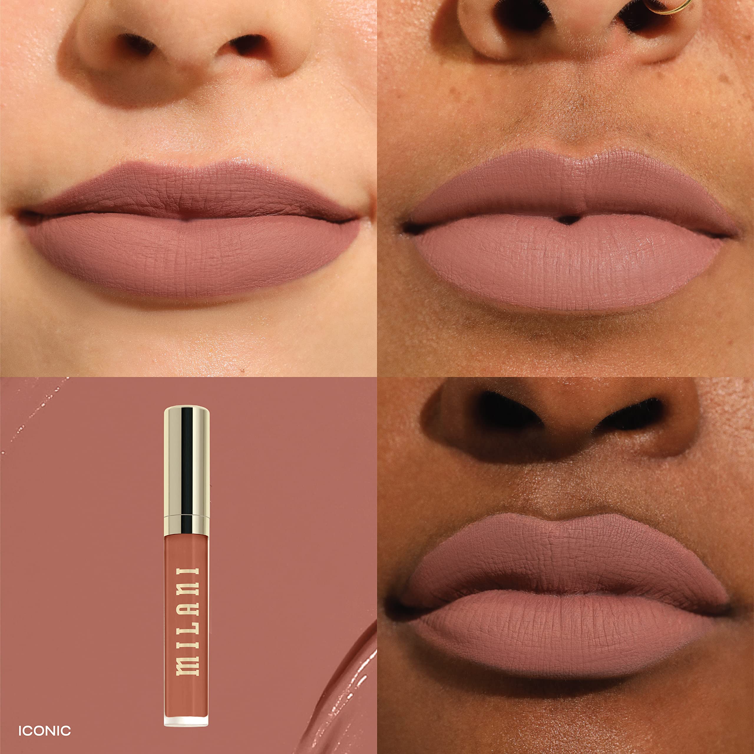 Milani, Stay Put Liquid Lip Longwear Lippenstift (ICONIC)