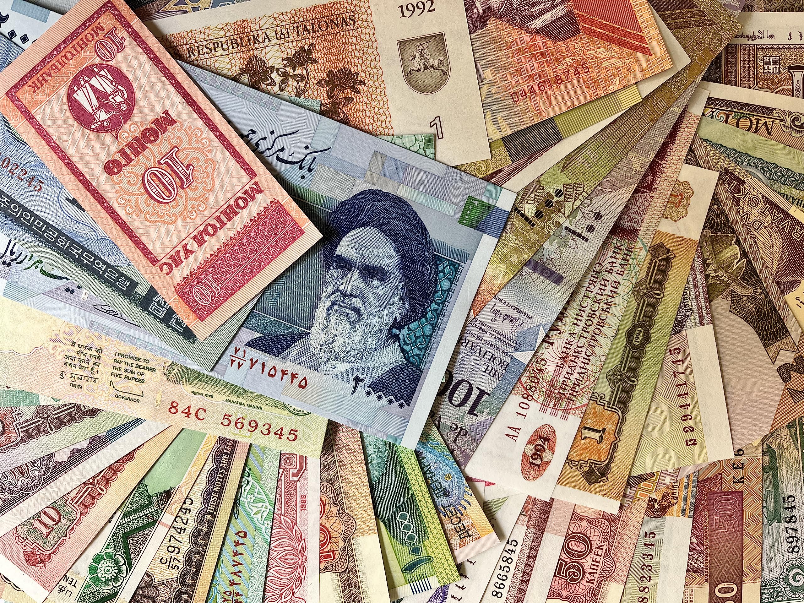 Billets - Collection de Billets - démonétisés tous différents - Tous Pays