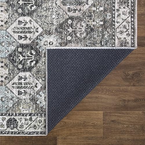 Miniatura 6 de Bloom Rugs - Alfombra caminera Caria lavable, antideslizante, de 1,83 m, color beige y oliva, para entrada, pasillo, baño y cocina, tamaño exacto