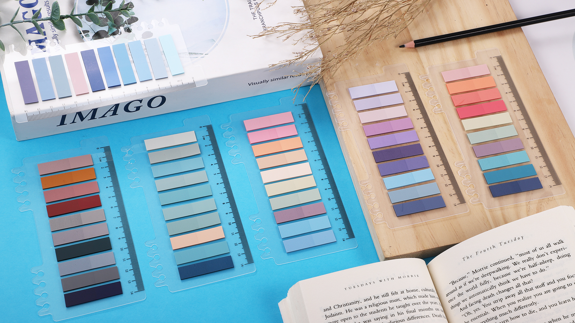 Pastel Sticky Notes Set, 10 Pcs/2000 Sheets Colored Sticky Tabs, Sticky