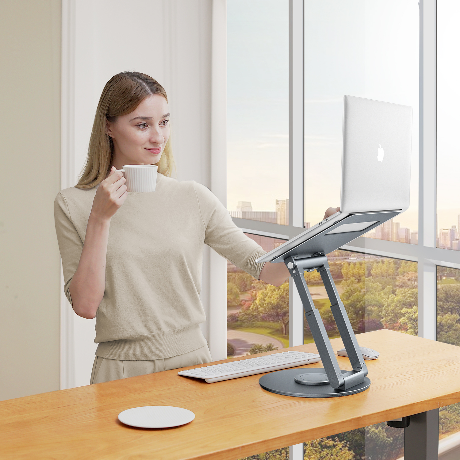 EUREKA ERGONOMIC Supporto CPU sotto supporto da scrivania, Computer Tower Holder 360 ° girevole