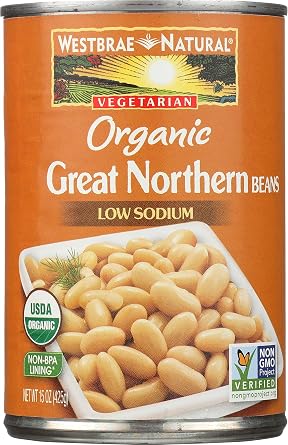 Westbrae Natural Organic Great Northern Beans, 15 Ounce