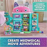 Vista 5 de DreamWorks Gabby's Dollhouse La Película, Pack de la Tripulación Cat-Venture, Set de 11 Figuras de Juguete con Accesorios, Juguetes para Niñas