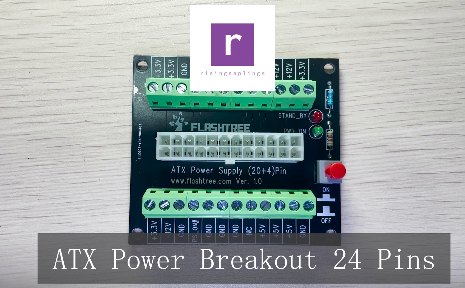 Amazon.com: risingsaplings ATX DC Power Supply Breakout Board 24