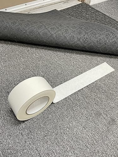 Miniatura 4 de WOD DCPT43T - Cinta adhesiva de doble cara, 4 pulgadas x 33 yardas, para mantener alfombras y alfombras en su lugar, ideal para pisos de madera y