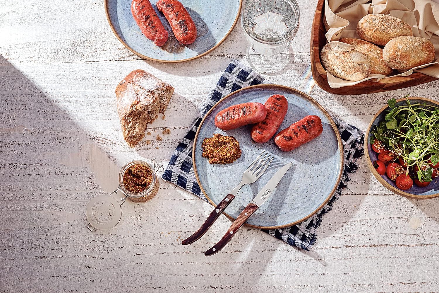 toramontexi-na EU Style Steak Knives, 22.5 cm, Red, 34618074