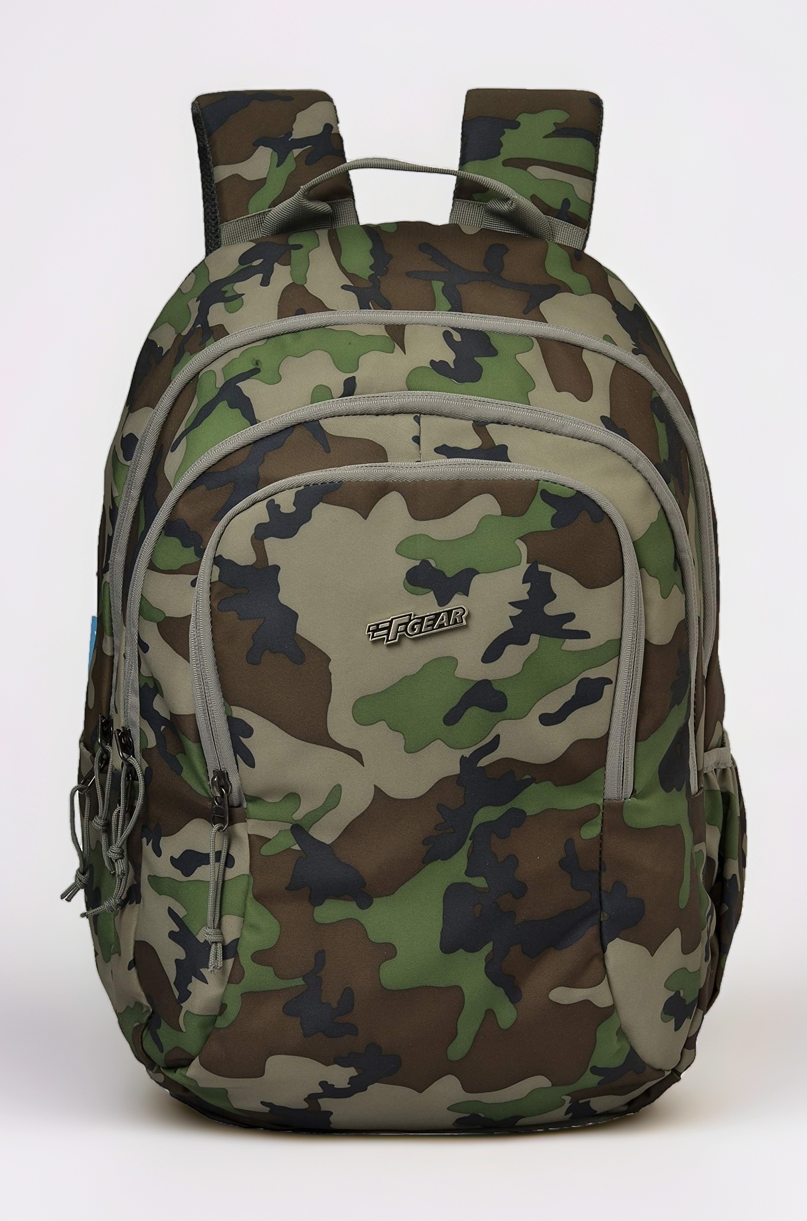 F Gear Crusader Woodland 30L Medium Casual backpack with Organizer Bottle compartment Water resistant lightweight, Military, Gifts for Men Women Boys Girls Adults, College/School/Tuition/Travel Bag