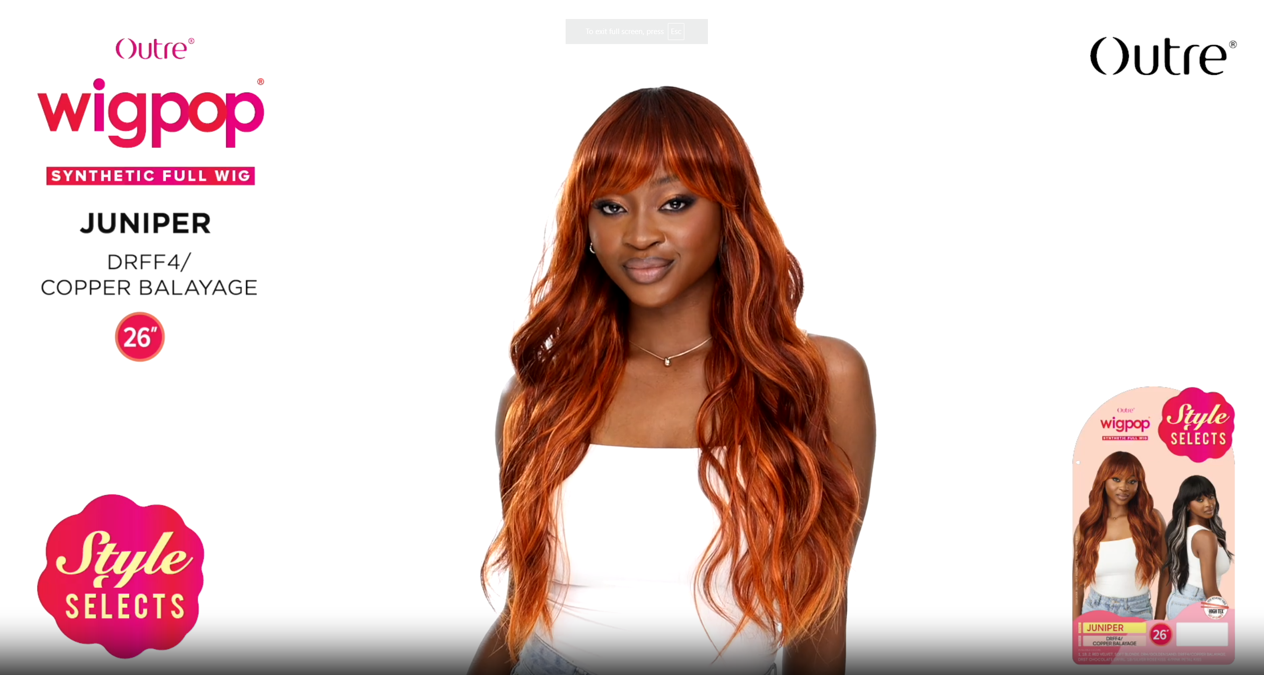 Amazon.com: Outre Wigpop - Style Selects - Juniper (OFF BLACK 1B