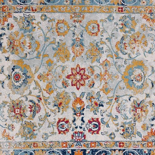 Miniatura 8 de Giana Cream Large 8ft Round Rug - Area Rugs for Living Room - Dining Room or Bedroom Rug - Indoor Entry Entryway Foyer Carpet - Alfombras para Salas