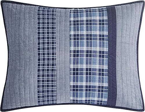 Miniatura 4 de Nautica Home  Colección Adleson  Cubrecama edredón ligero y reversible de 100 algodón prelavado para mayor comodidad fácil cuidado lavable a máquina