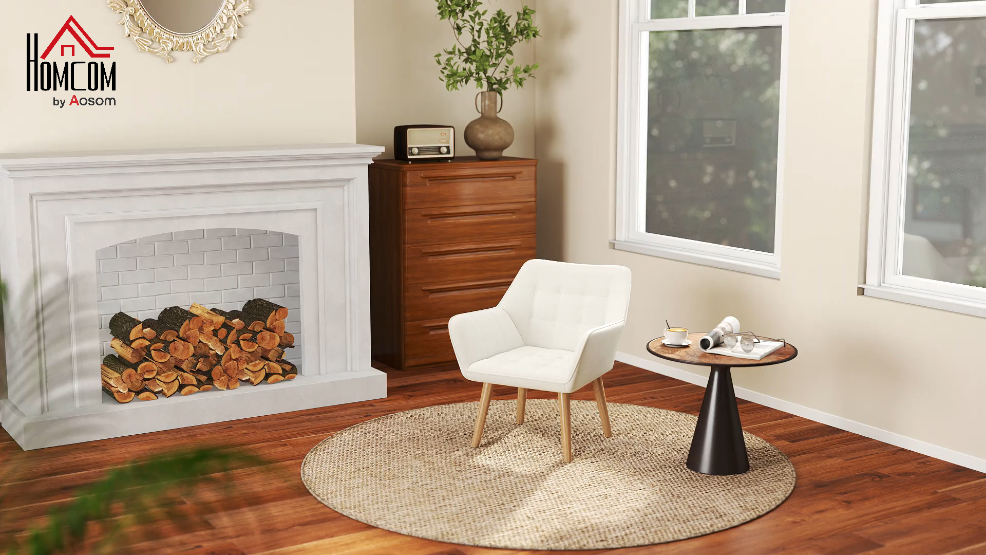 Fauteuil Salon Scandinave - HOMCOM - Dossier Haut Et Accoudoirs Revetement En Polyester Effet Velours 67 X 615 X 71 Cm Bleu 21887684