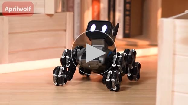 Amazon.com: Aprilwolf 8WD Gesture Sensing Stunt Robot Dog RC