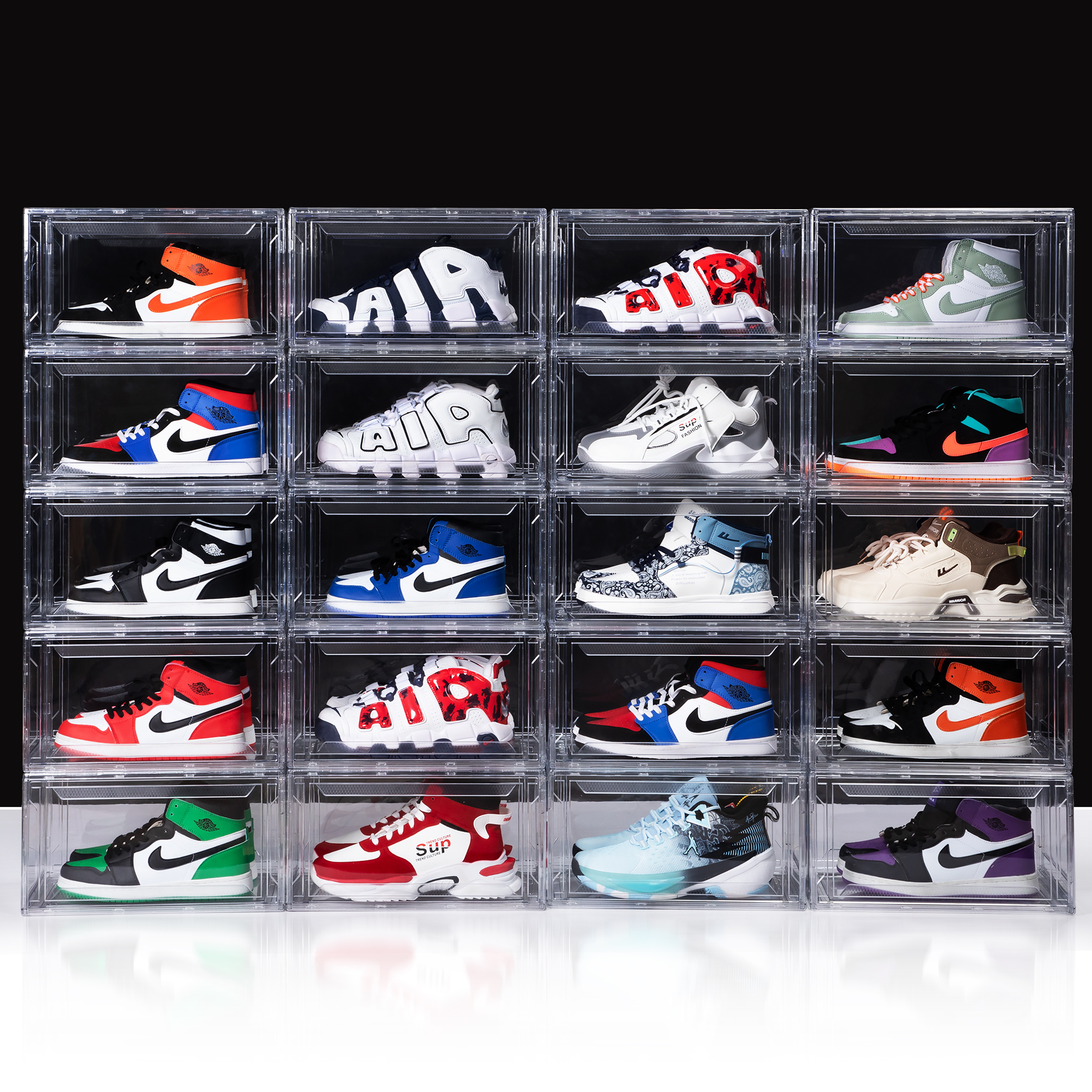 Amazon.com: 12 Pack Acrylic Shoe Boxes, Ultra Clear Shoe Boxes